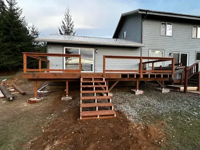 Custom Home Addition build progress step 14, Bandon Oregon